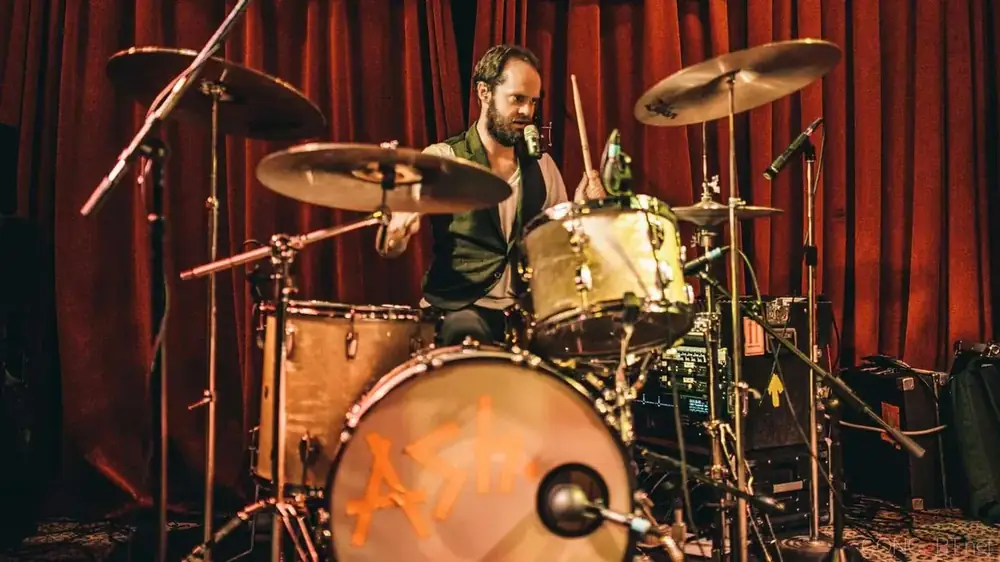 Rick McMurray, drummer with Ash, one of the professional musicians who has worked with Morningside School of Music