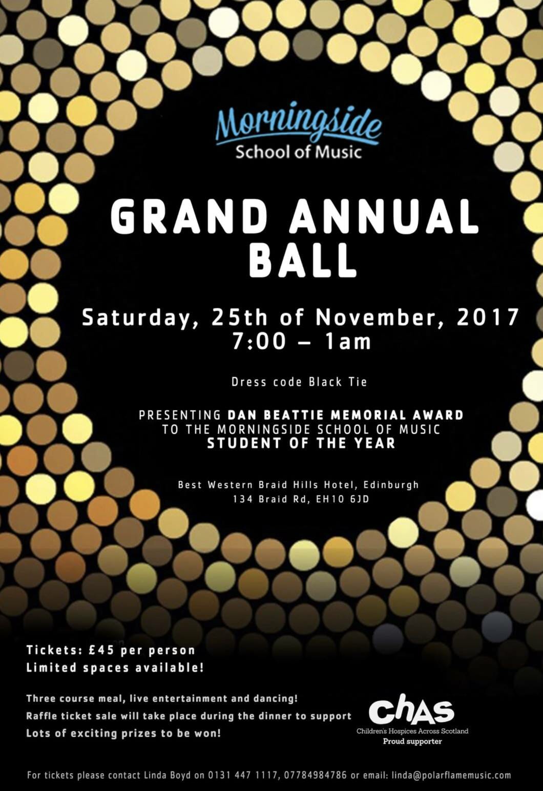 Dan Beattie Award,Charity,Morningside School of Music,Edinburgh,