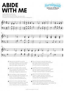 Abide With Me Piano,Sheet Music,Notation,Organ,Choir,PDF,Free,Download,