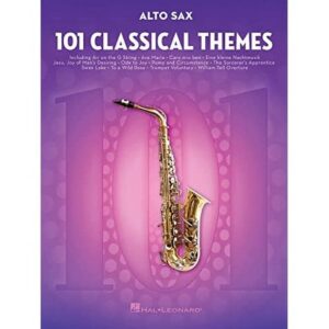 101 Classical Themes for Alto Sax,book,hal leonard,alto,saxophone,
