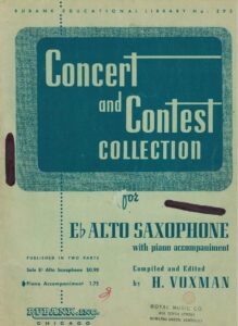 Concert and Contest Collection for E Flat Saxophone,Piano Accompaniment, book,books,