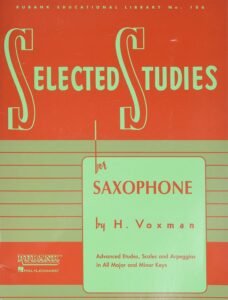 Selected Studies for Saxophone,H. Voxsman,saxophone book,