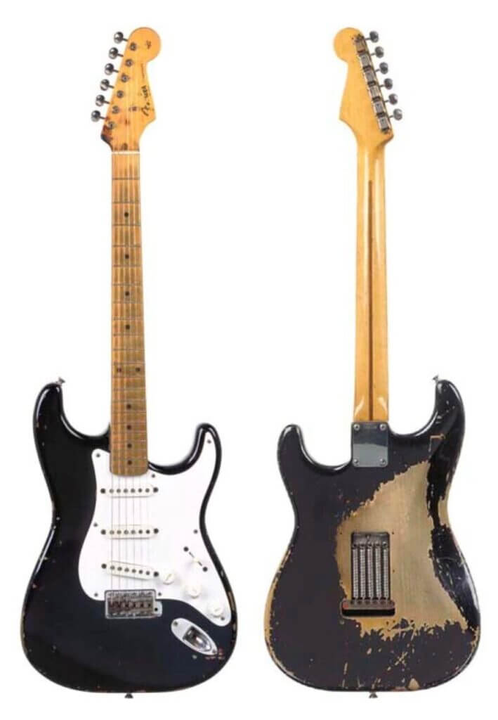 Eric Clapton's Blackie Electric Guitar Fender Stratocaster Eric Clapton,Blackie,Guitar,Sold,Price,Christie's,