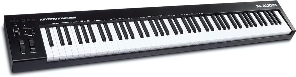 M-Audio Keystation,midi controller,digital piano,weighted keys,88,best digital piano,